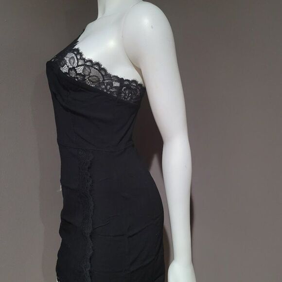 Free People Premonitions Bodycon Dress Black - Picture 4 of 13